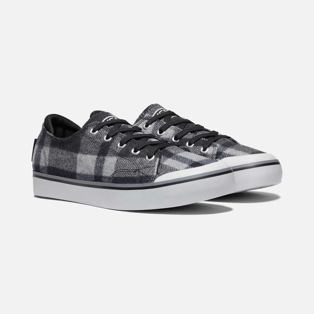 Zapatos de lona Keen Mexico Grises/Negros - Mujer Elsa Iii Plaid Sneaker - SL3025798